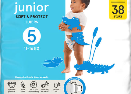 Etos Junior soft & protect luiers maat 5