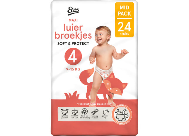 Etos Maxi luierbroekjes soft & protect 4