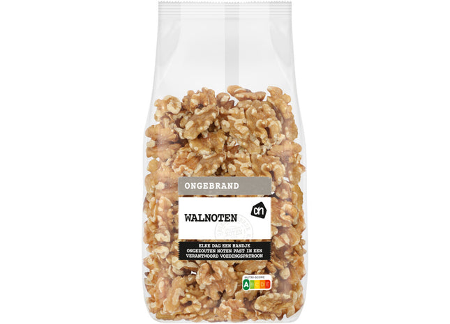 Walnoten ongebrand