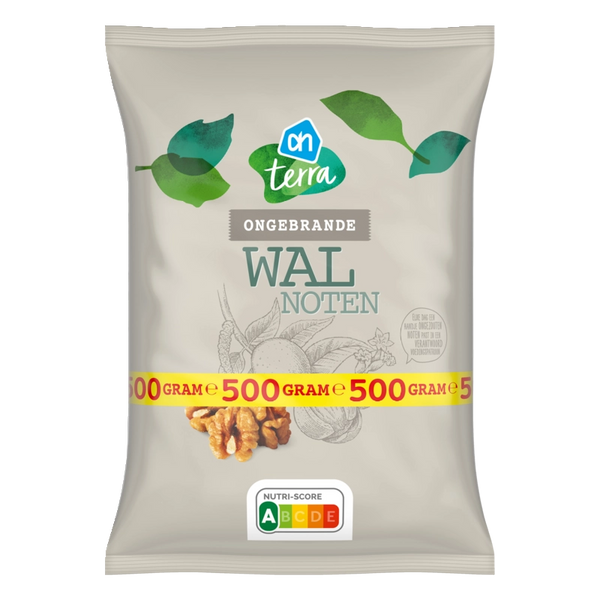 Walnoten ongebrand