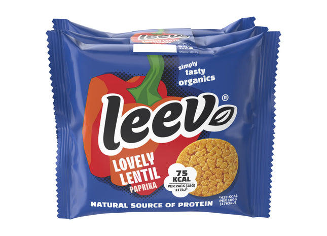Leev Linzenwafels paprika 3-pack