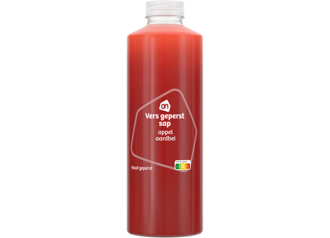 Vers geperst sap appel aardbei