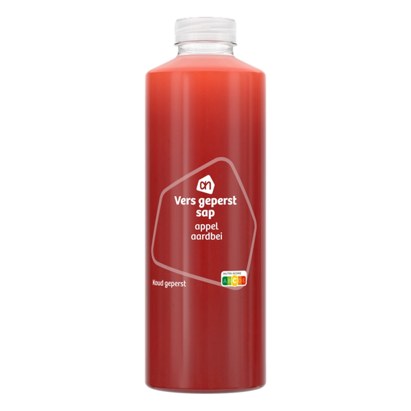 Freshly squeezed juice apple strawberry