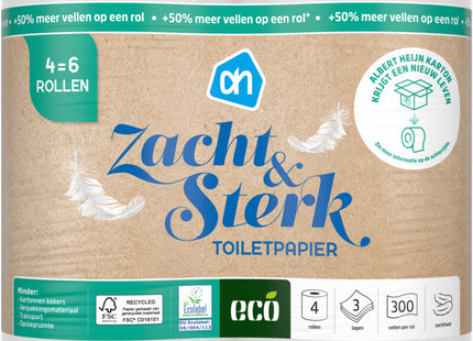 Eco Recycle toiletpapier 3-laags 4=6 rollen