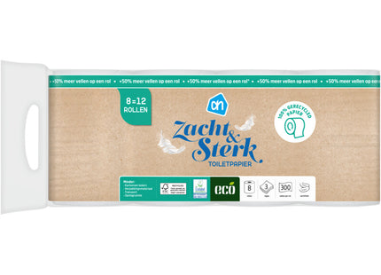 Eco Toiletpapier 3-laags 8=12 rollen