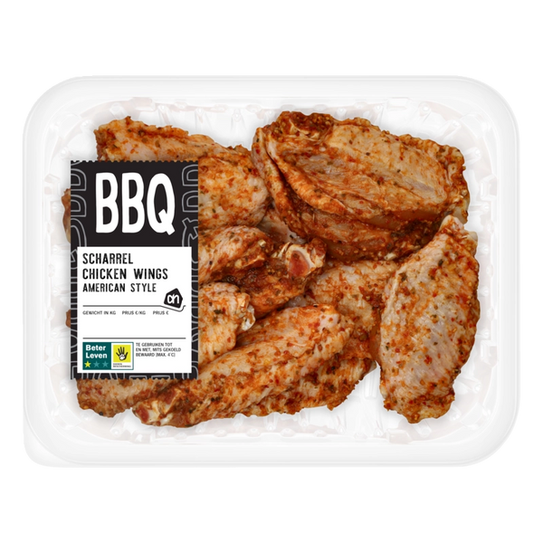 BBQ scharrel chickenwings American style