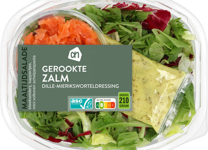 Maaltijdsalade gerookte zalm