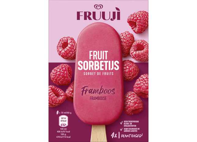 Ola Fruuji sorbetijs framboos