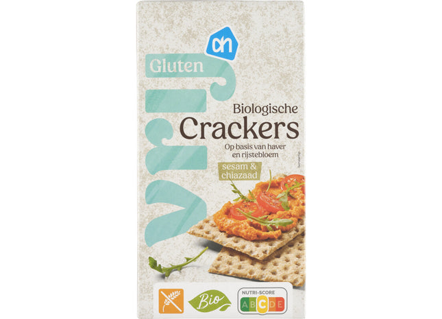 Glutenvrij Biologisch crackers sesam & chiazaad