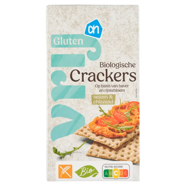 Glutenfreie Bio-Cracker Sesam & Chiasamen