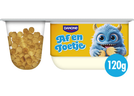 Danone Af en toetje yoghurt met vanille smaak