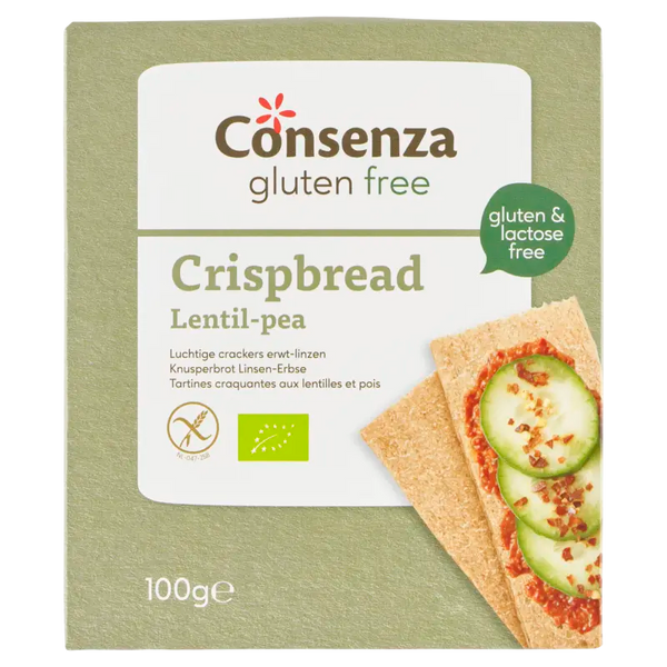 Consenza Cracker erwt linzen glutenvrij bio