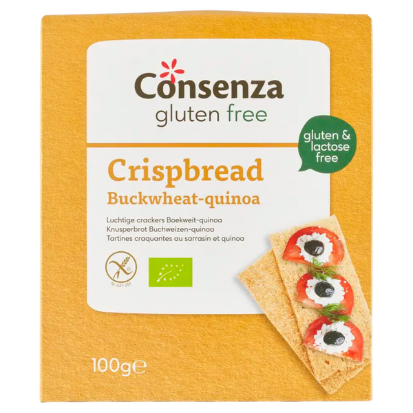 Consenza Buchweizen-Quinoa-Cracker glutenfrei bio