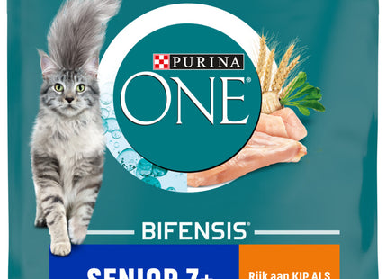 Purina ONE Senior 7+ rijk aan kip