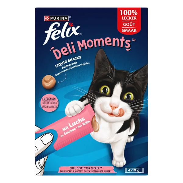 Felix Deli Moments liquid salmon snacks