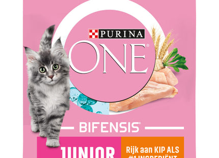 Purina ONE Junior 1-12 maanden rijk aan kip