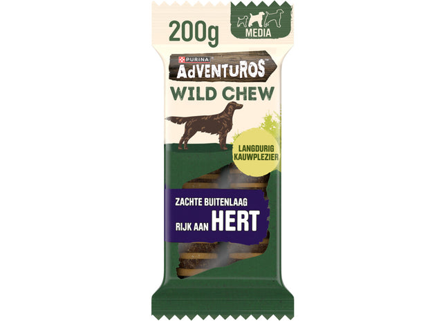 Adventuros Wild chew met hert hondensnack medium