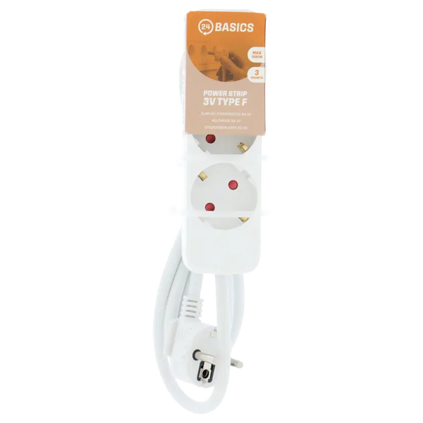 24Basics Slimline power strip RA 3V