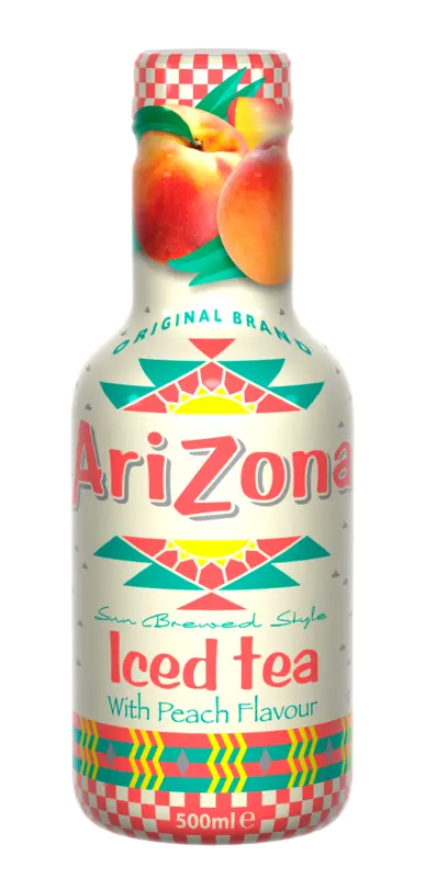 Arizona Iced tea with peach flavour
