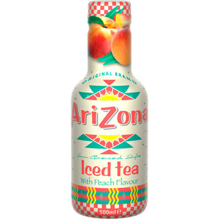 Arizona Iced tea with peach flavour