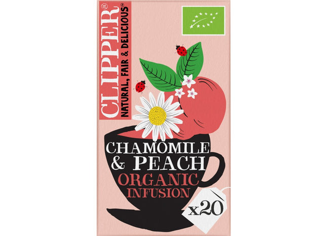 Clipper Chamomile peach organic infusion