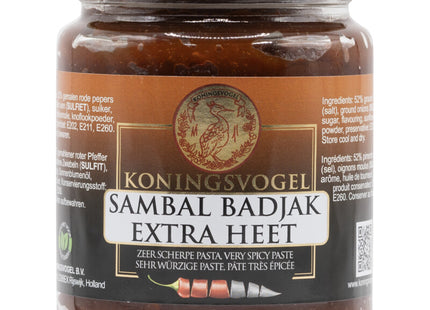 Koningsvogel Sambal badjak extra heet