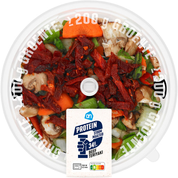 Steamed meal beef teriyaki