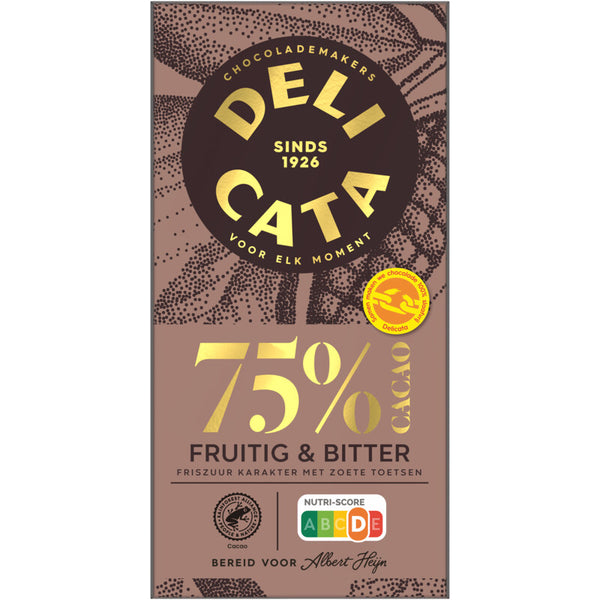 Delicata Reep puur 75% cacao