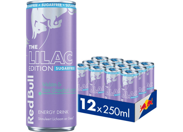 Red Bull Lilac edition sugarfree 12-pack