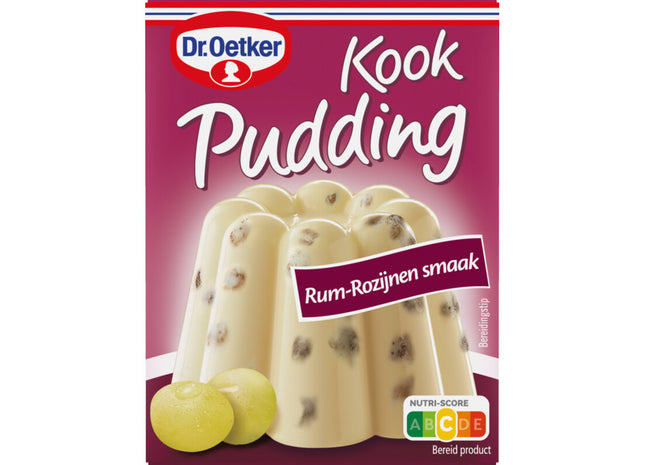 Dr. Oetker Kookpudding rum rozijnen