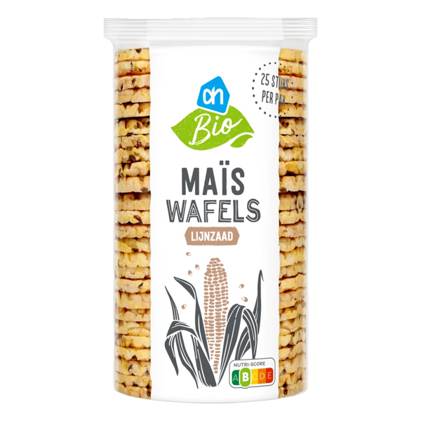 Biologisch Maiswafels lijnzaad
