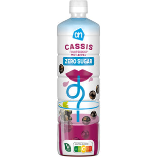 Siroop cassis 0% suiker toegevoegd