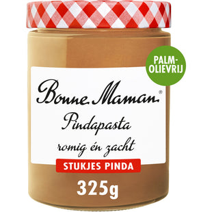 Bonne Maman Pindapasta romig en zacht stukjes pinda