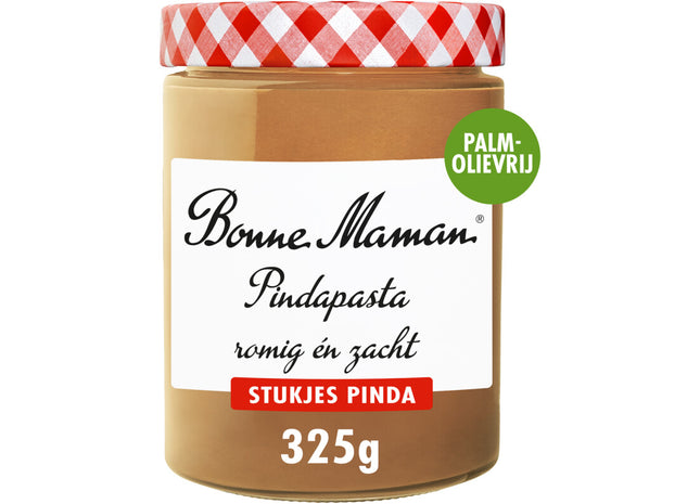 Bonne Maman Pindapasta romig en zacht stukjes pinda