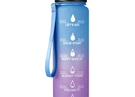 Bourgini Waterfles gradient paars 1 liter