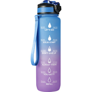 Bourgini Waterfles gradient paars 1 liter