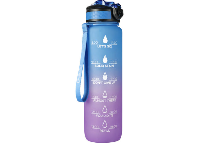 Bourgini Waterfles gradient paars 1 liter