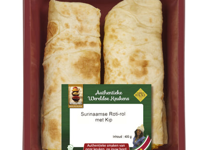 Warung Surinaamse rotirol met kip