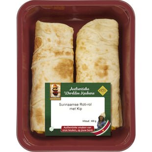 Warung Surinaamse rotirol met kip