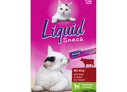 Vitakraft Liquid Snack rund & kattengras 6 st