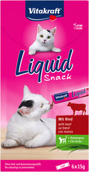 Vitakraft Liquid Treat beef & cat grass 6 pcs