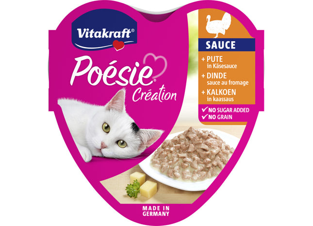 Vitakraft Poesie creation kalkoen in kaassaus
