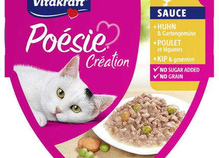 Vitakraft Poesie creation kip & groente in saus