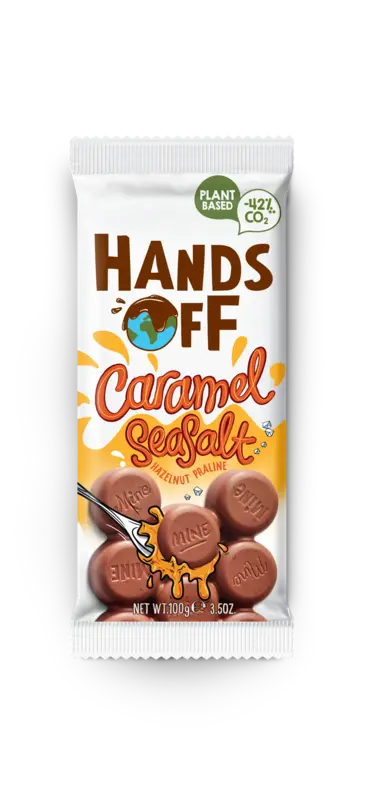 Hands Off Caramel seasalt hazelnut praline