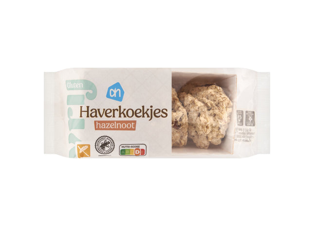 Glutenvrij Haverkoekjes hazelnoot