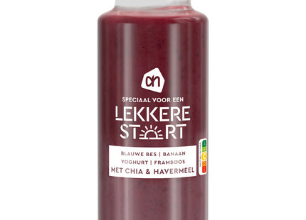 Lekkere start blauwe bes banaan yoghurt