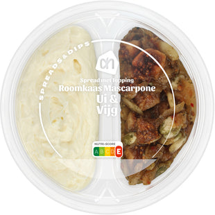 Spread met topping mascarpone ui & vijg