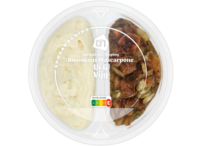 Spread met topping mascarpone ui & vijg