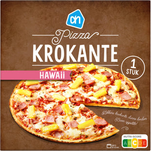 Knusprige hawaiianische Pizza