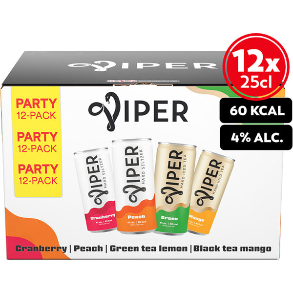 Viper Hard Iced Tea und Hard Seltzer 12er-Pack